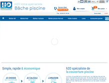 Tablet Screenshot of h2o-baches-piscines.com